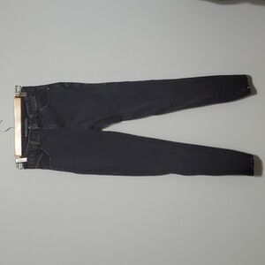 Love Culture jeans women's size 3 black tannish distressed areas distressing